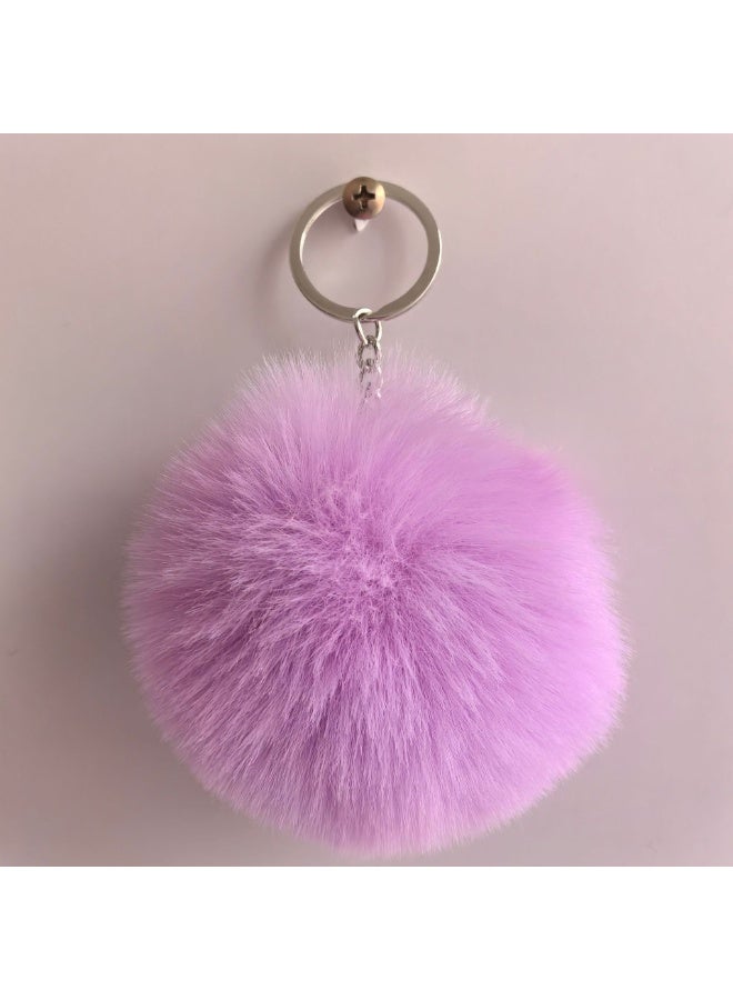 Fuzzy Cat-Themed Journal Set with Coin Purse, Keychain Pom-Pom, and 6 Cute Stickers - Image 4