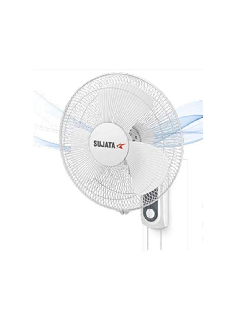 400mm Wall Mount Fan | 1300 RPM High-Speed Motor | 75 CMM High Air Delivery | 55W Power | 3-Blade Oscillating Fan | Silent Operation | High-Speed Air Circulation | White | 1-Year Warranty | SWF27