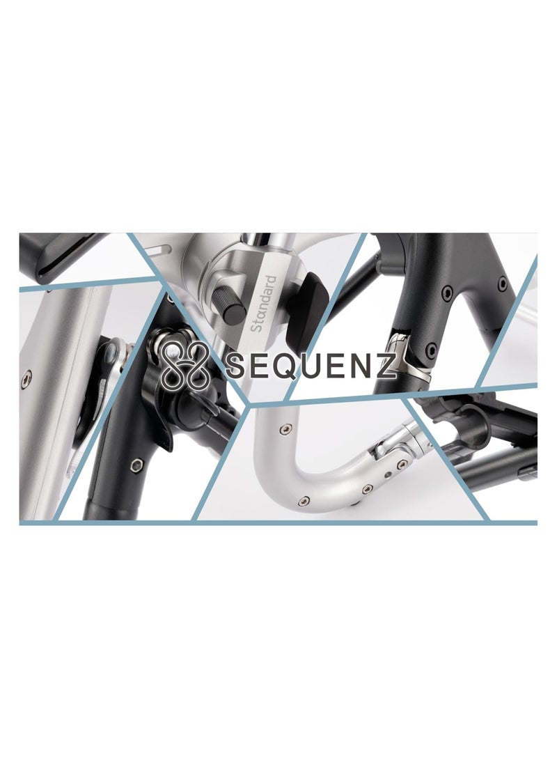 Korg SKH-B SEQUENZ Keyboard Holders | Standard Series Keyboard Stand | Holds Keyboard, Laptop or Mixer | 1 Pair | Black - Image 2