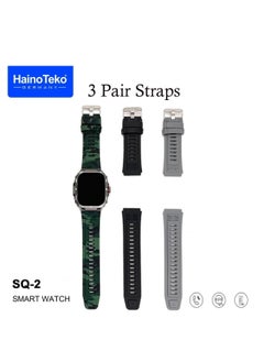 ماركة غير محددة ساعة HainoTeko SQ-2 الذكية - شاشة AMOLED - شحن لاسلكي - 3 أحزمة - متوافقة مع أندرويد وiOS  - Image 5