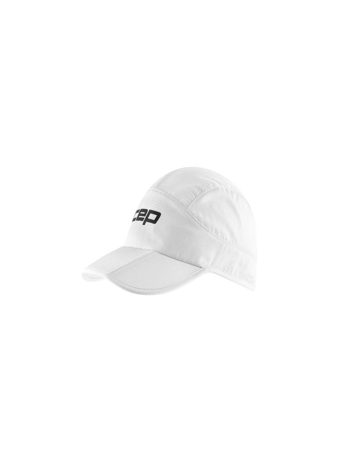 CEP Core Run Foldable Cap, White, Unisex, OS - Image 2