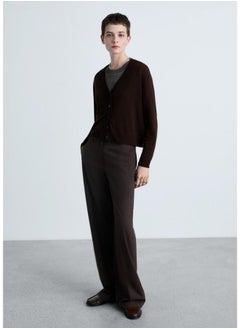 MANGO V-Neck Knitted Cardigan  - Image 4
