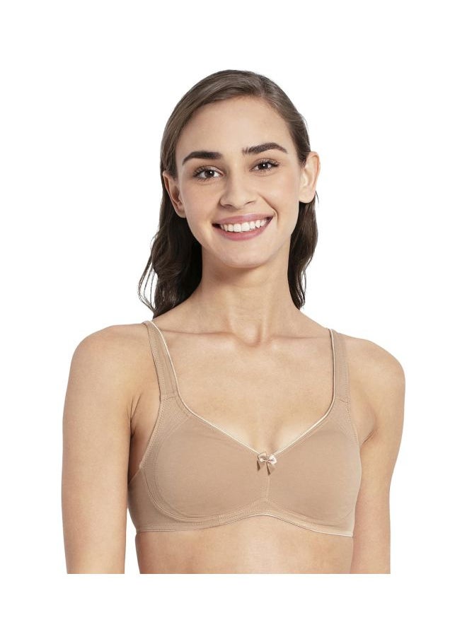 JOCKEY Jockey 1250 Women Wire free Non Padded Super Combed Cotton Elastane Stretch Full Coverage Everyday Bra with Contoured Shaper Panel and Adjustable Straps  - Image 1