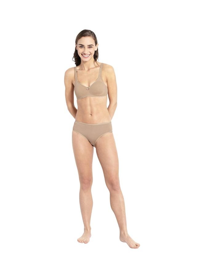 JOCKEY Jockey 1250 Women Wire free Non Padded Super Combed Cotton Elastane Stretch Full Coverage Everyday Bra with Contoured Shaper Panel and Adjustable Straps  - Image 4