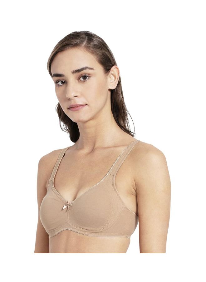JOCKEY Jockey 1250 Women Wire free Non Padded Super Combed Cotton Elastane Stretch Full Coverage Everyday Bra with Contoured Shaper Panel and Adjustable Straps  - Image 3