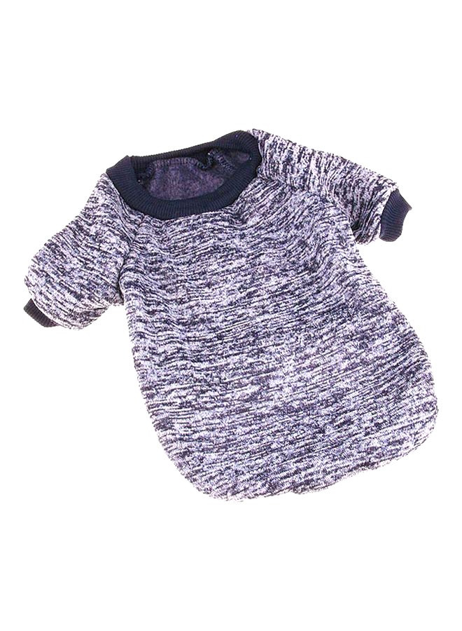 OUTAD Casual Winter Sweater With Hoodie Navy Blue XS - Image 1