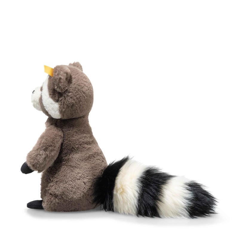 Steiff Pedro Raccoon â€“ Soft & Cuddly 10â€ Plush with Brown & White Fur â€“ Weighted Stuffed Animal for Play & Snuggles - Image 2