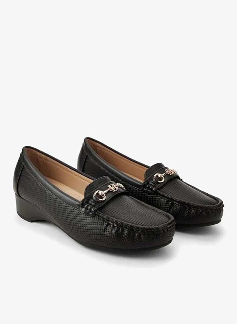 Women Metal Accent Loafers