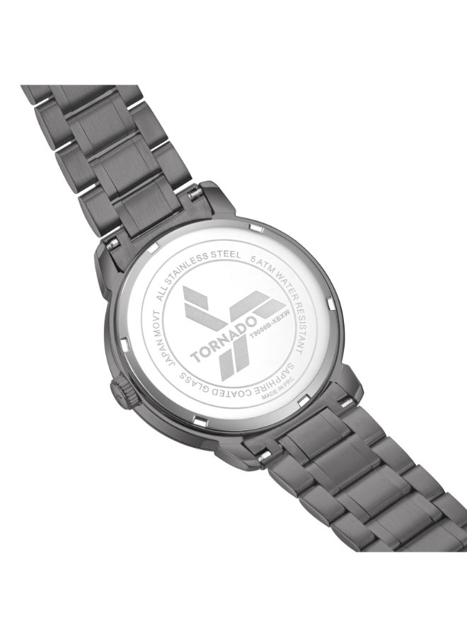 TORNADO Men's Stainless Steel Analog Watch T9006B-XBXW - 41 mm - Image 4