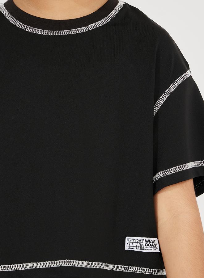 Styli Overlock Seam Boxy T-Shirt & Joggers Set  - Image 3