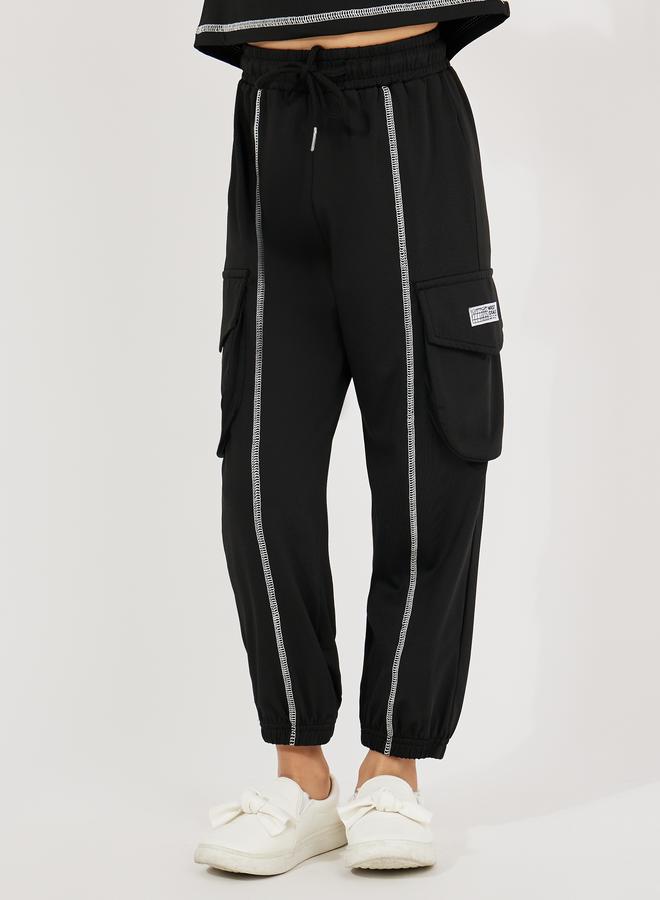 Styli Overlock Seam Boxy T-Shirt & Joggers Set  - Image 5