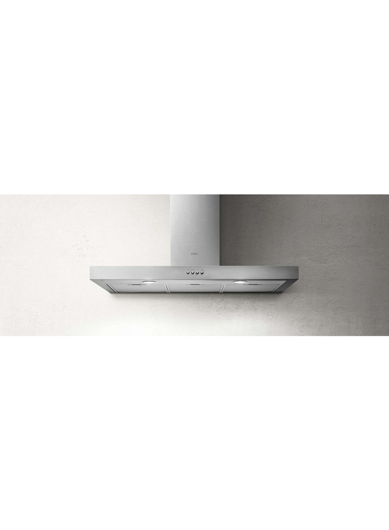 Elica SPOT NG T-Shape Hood, 90cm wall mounted,550m³/h Suction Power,3 filters, LED Lighting, Poland, silver Spot NG H6 IX/A/90