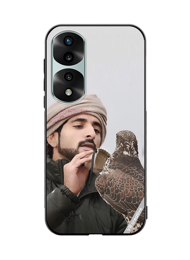 VR CREATIVE Protective Case Cover For Honor 70 Pro Sheikh Hamdan Loving His Eagle Design Multicolour - Image 1