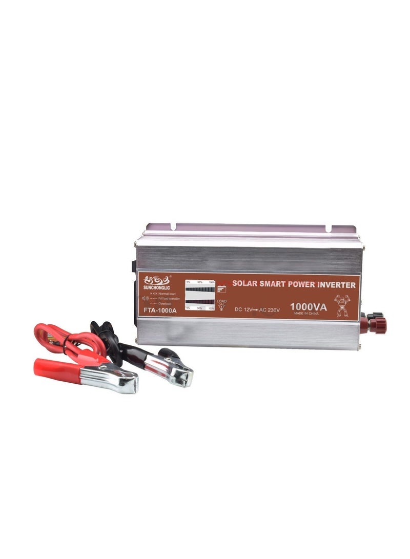 Suoer Car Power Inverter DC 12V To AC 230V 1000VA Converter Solar Smart Power Inverter With USB Port Car Home Inverter SUOER STA1000A - Image 4