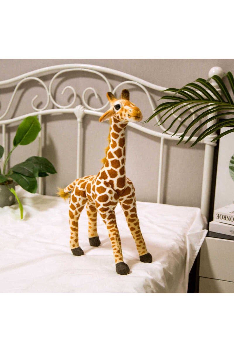 erorex Light yellow 40cm 1pc 40CM Cute Simulation Giraffe Plush Toys Kids Baby Lovely Real Life Animal Doll - Image 1