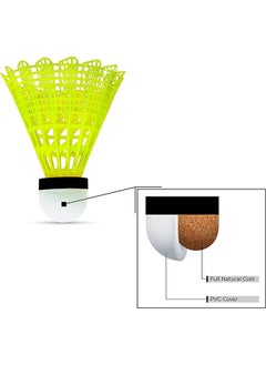 Li-Ning Li-Ning Bolt Gold Nylon Badminton Shuttlecock ( Slow Speed)  | High Quality | Natural Cork Base  - Image 3