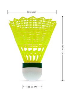 Li-Ning Li-Ning Bolt Gold Nylon Badminton Shuttlecock ( Slow Speed)  | High Quality | Natural Cork Base  - Image 2