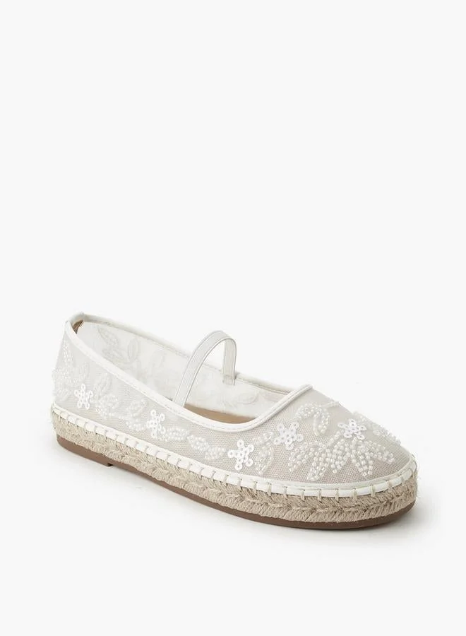 Celeste Women Sequin Embellished Ballerina Shoes