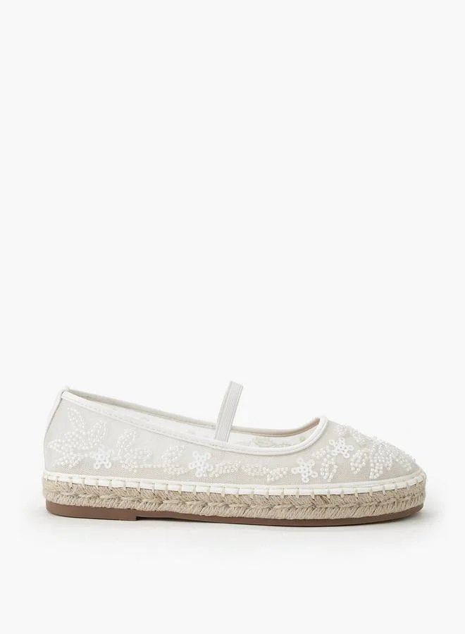 Women Sequin Embellished Ballerina Shoes