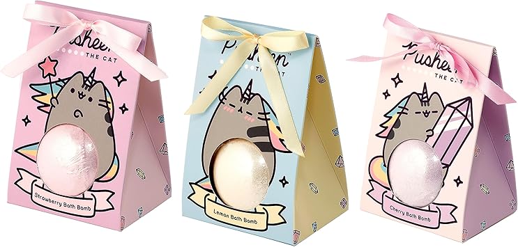Puckator قنبلة استحمام باكيتور بوشين القط بوشينكور في صندوق هدايا هدايا عيد الميلاد للأم أو لها هدايا للفتيات قنبلة استحمام للنساء هدايا العناية الذاتية الروحية للنساء ملحقات الاستحمام - Image 1