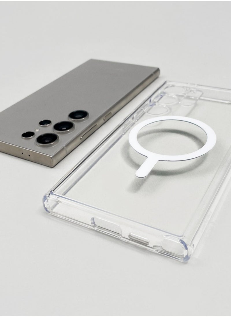 Galaxy S24 Ultra Case Ultra Hybrid One Tap Metal Ring Mac Fit