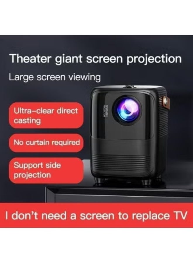 Umiio A008 Portable Smart Projector – Full HD 1080P Android Projector with 5G WiFi, Bluetooth & HuaweiCast Support, Compatible with iOS & Android Devices for Outdoor Movies, Home Theater & Office Presentations - Image 2