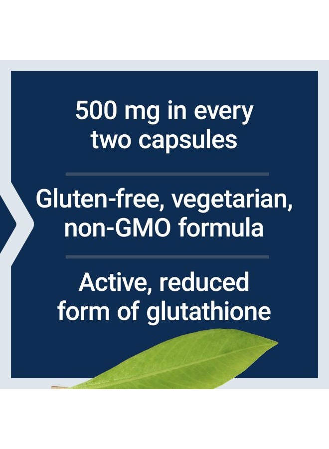 Life Extension جلوتاثيون، الشكل النشط المخفض، 60 كبسولة نباتية، خالية من الغلوتين، غير معدلة وراثياً - Image 3