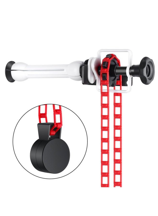 Neewer Photography Single Roller Wall Mounting Manual Background Support System with 2 x Single Hook, 2 x Expand Bar, 1 x Chain, Load Capacity: 22lb/10kg - Image 4