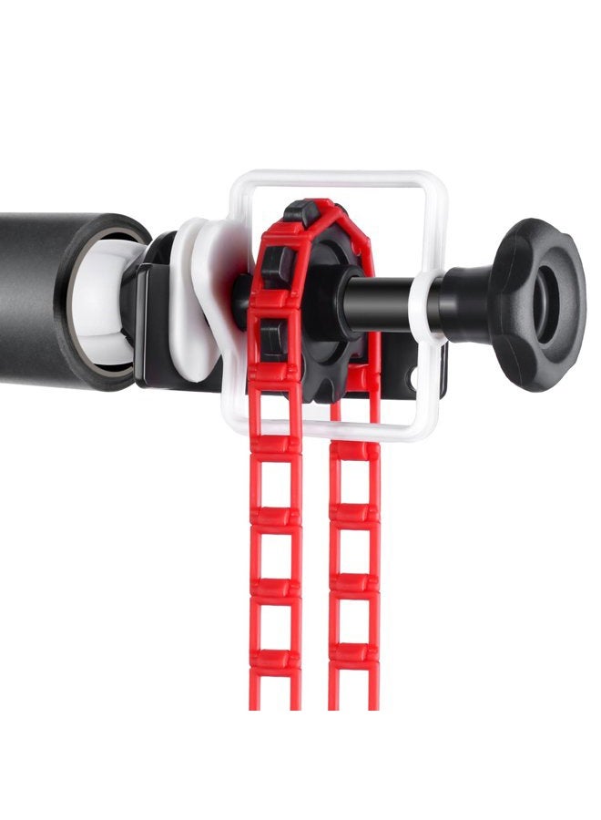 Neewer Photography Single Roller Wall Mounting Manual Background Support System with 2 x Single Hook, 2 x Expand Bar, 1 x Chain, Load Capacity: 22lb/10kg - Image 5