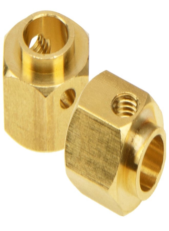Vgoohobby 4Pcs Vgoohobby Brass 12mm Hex Hubs Adapter Extension Combiner Counterweight Compatible with Traxxas TRX-4 RC4WD D90 Redcat Gen7 RC 1/10 Crawler Car (8mm Thickness) - Image 4