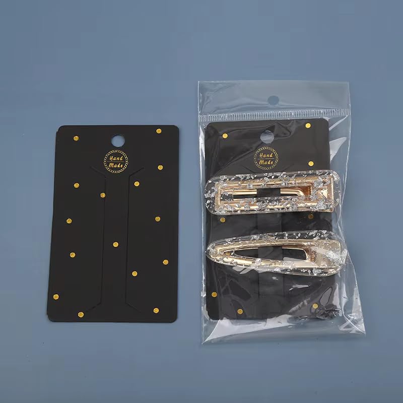 Festiko® Hair Clip Display Cards (Pack of 200 Pcs, size 4 x 2 inches), Hair Accessories Display Cards, Jewellery Cards, Jewellery Tags for Earring & Necklace - Image 3