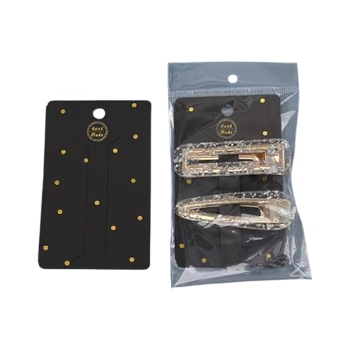 Festiko® Hair Clip Display Cards (Pack of 200 Pcs, size 4 x 2 inches), Hair Accessories Display Cards, Jewellery Cards, Jewellery Tags for Earring & Necklace - Image 1
