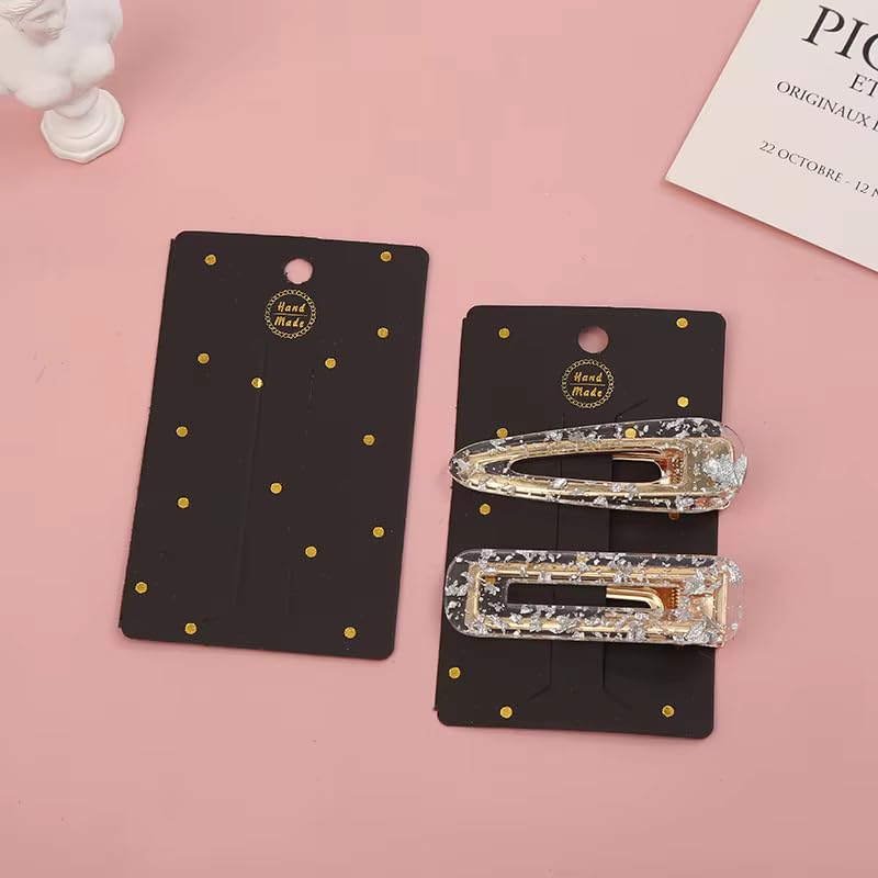 Festiko® Hair Clip Display Cards (Pack of 200 Pcs, size 4 x 2 inches), Hair Accessories Display Cards, Jewellery Cards, Jewellery Tags for Earring & Necklace - Image 4