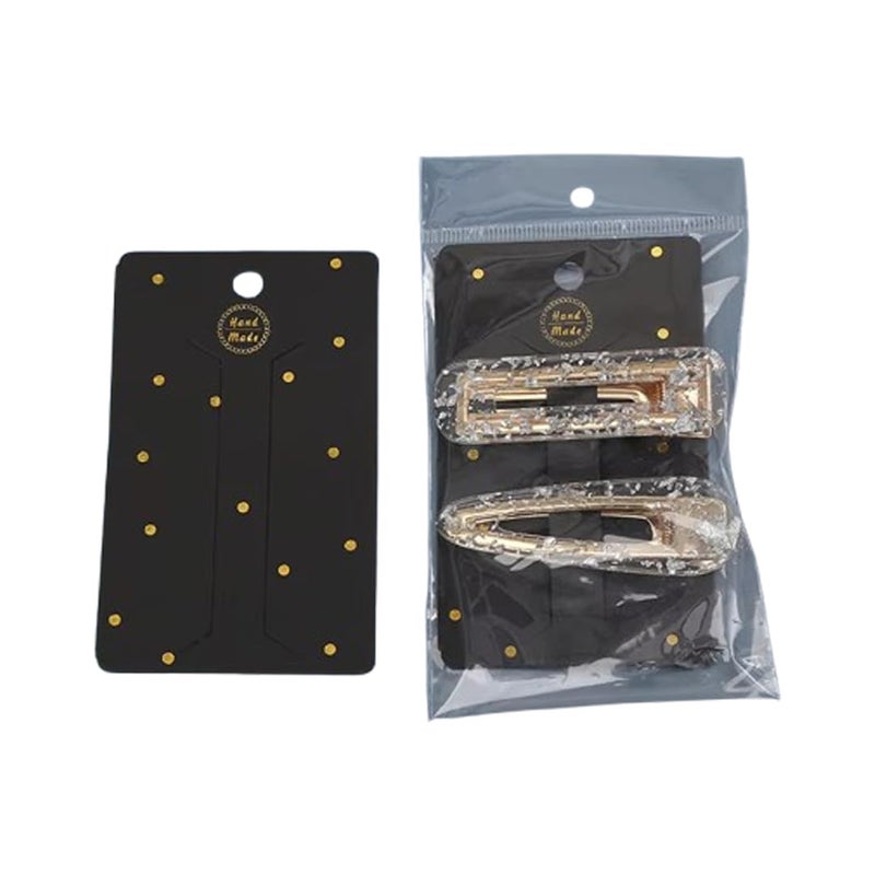 Festiko® Hair Clip Display Cards (Pack of 200 Pcs, size 4 x 2 inches), Hair Accessories Display Cards, Jewellery Cards, Jewellery Tags for Earring & Necklace - Image 5