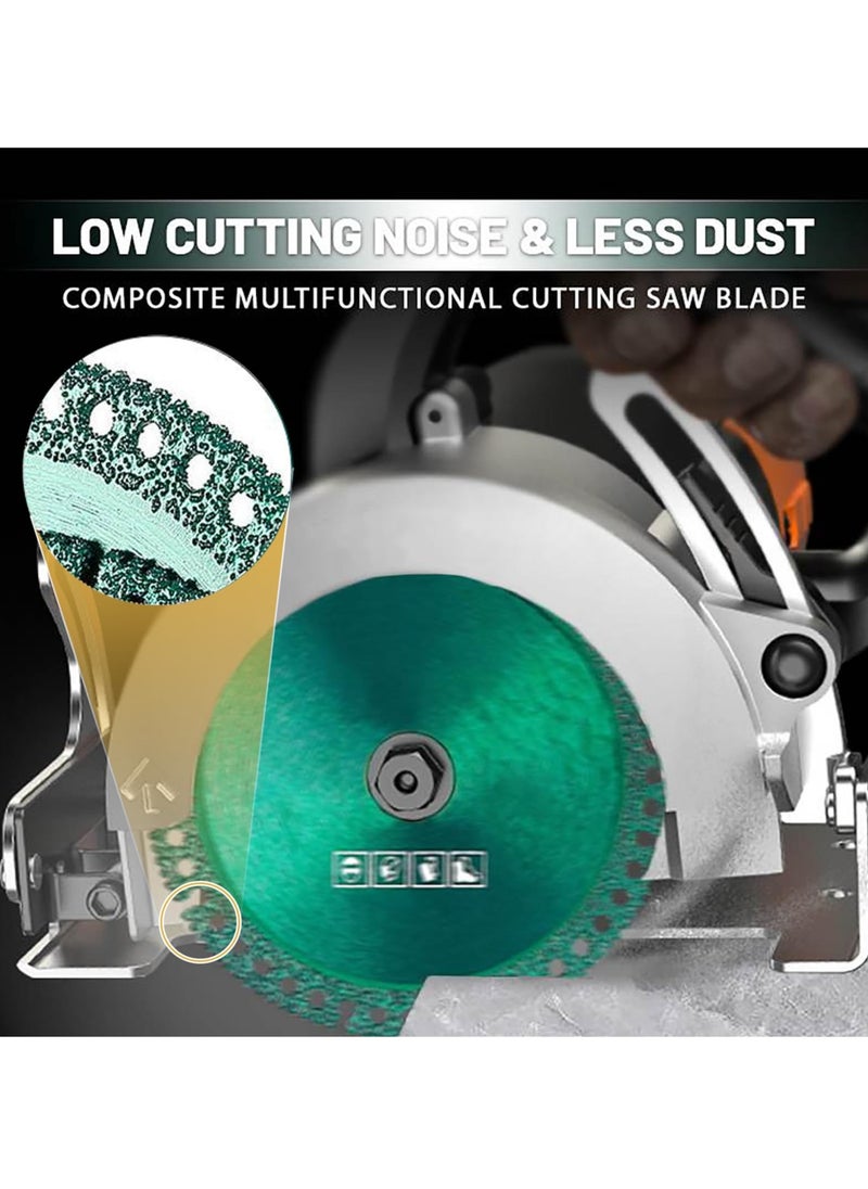SYOSI 4 Inch Indestructible Discs for Grinder - 5Pcs Diamond Cutting Wheels for Glass, Wood, Stone, Metal, Ceramic Tile  - Image 4