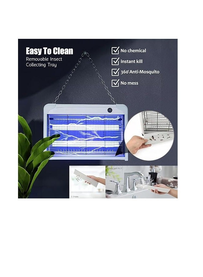 ESNCO مصيدة ذباب كهربائية لقتل الحشرات مصباح موشيتو فعال لقتل الحشرات الطائرة بالأشعة فوق البنفسجية - Image 4