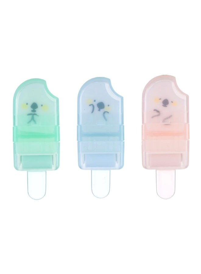 M&G Cute Animal Roller Eraser Set with Shaving Collector Case for Clean Writing and Drawing,Fun Stationery for School Classroom and Study Use,3pcs - Image 2