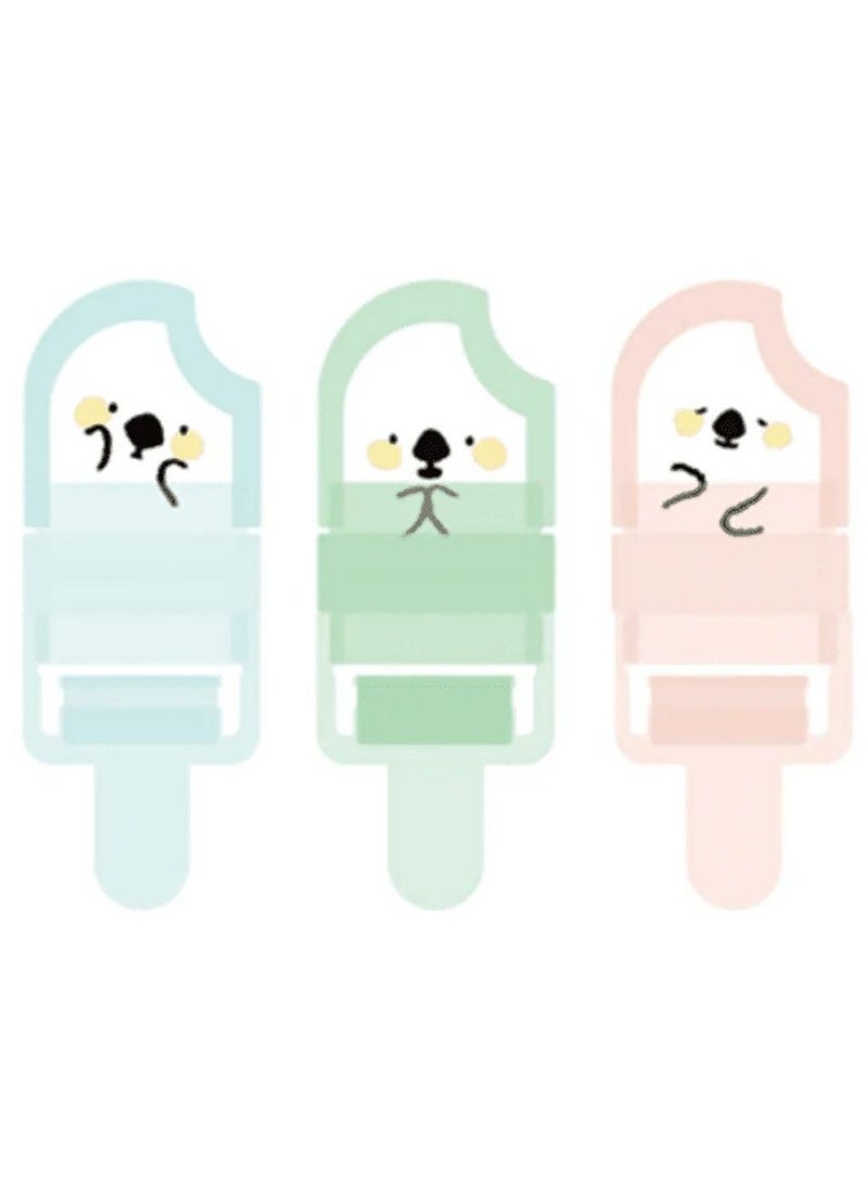 M&G Cute Animal Roller Eraser Set with Shaving Collector Case for Clean Writing and Drawing,Fun Stationery for School Classroom and Study Use,3pcs - Image 1