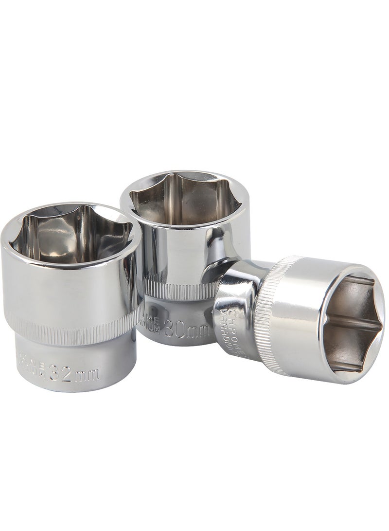KSEIBI Hexagon Socket 1/2" Metric – Durable Steel, Precision-Machined, Corrosion-Resistant, Compatible with 1/2" Drive Tools for Automotive, DIY, and Professional Use  - Image 4