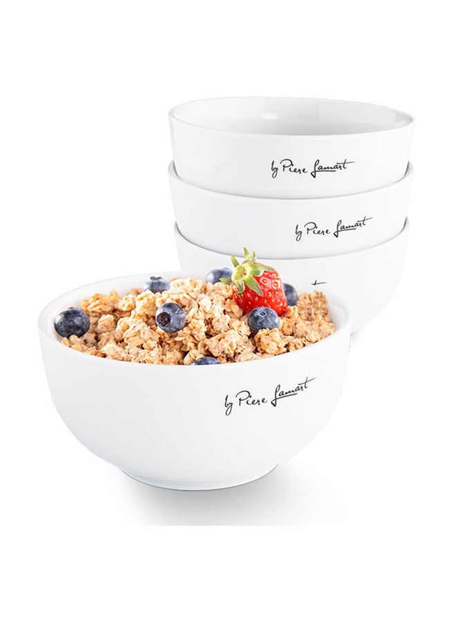 Lamart 4Pcs  Bowl Set White Porcelaine - Image 2