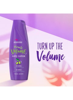 Aussie Aussie For Fine Hair Paraben-free Miracle Volume Shampoo With Plum & Bamboo, (Pack of 4)  - Image 3