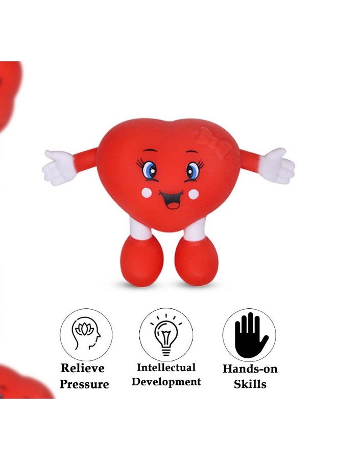 إيكان ألعاب إيكان الإسفنجية للأطفال والكبار | ألعاب ناعمة ولطيفة قابلة للضغط لتخفيف الغضب (مجموعة من قطعتين، على شكل قلب) - Image 5
