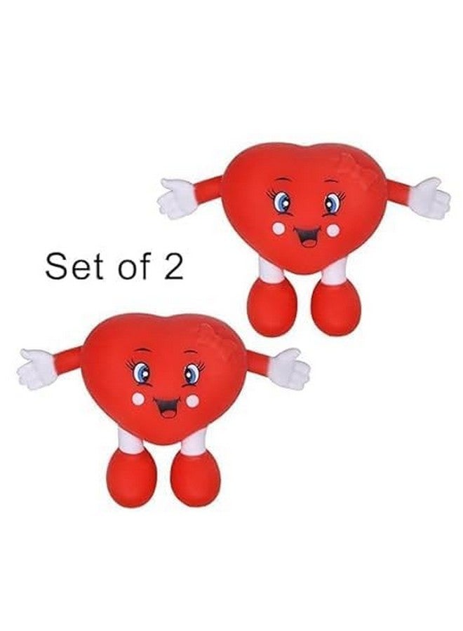 إيكان ألعاب إيكان الإسفنجية للأطفال والكبار | ألعاب ناعمة ولطيفة قابلة للضغط لتخفيف الغضب (مجموعة من قطعتين، على شكل قلب) - Image 4