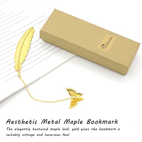 Supvox® Metal Feather Bookmark, Vintage Feather Butterfly Bookmark for Reading Enthusiasts and Gifting, Book mark Gift for Teachers Women Student, Mothers Day children day Christmas Appreciation Gifts - Image 4