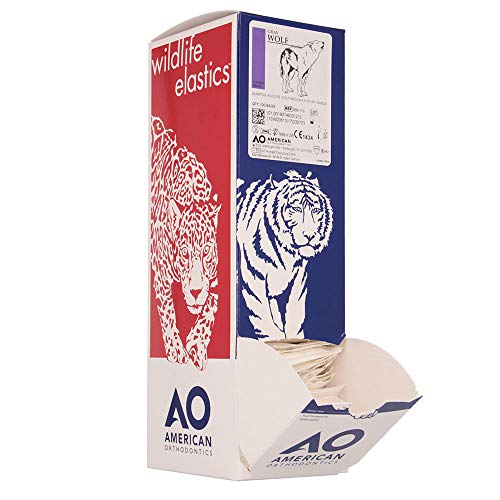 American Orthodontics Elastics Wildlife Wolf | Medium, 4.5 Oz, 1/8" Size, 100 Packs Per Box, 10,000 Total | Made in The USA | Exacting Dimensions, Precision Cutting, Top Quality Latex Tubing - Image 4