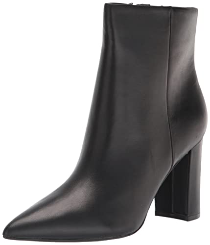Marc Fisher Womens Glorena Ankle Boot Black Leather 8