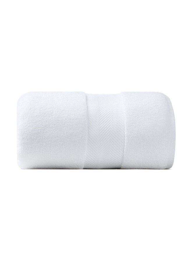 Amarelle Zm01 High-end Hotel Skin-friendly Flexible Class A Twisted-free Bamboo Cotton Large Bath Towel, Pure White, 85*175cm