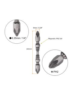 Inditrust Inditrust 10 PIECES S2 ALLOY BITS PH2 Magnetic Screwdriver Bit Set Disco Bit 14Inch Hex Shank Cross Screw  - Image 3