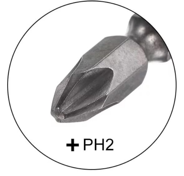 Inditrust Inditrust 10 PIECES S2 ALLOY BITS PH2 Magnetic Screwdriver Bit Set Disco Bit 14Inch Hex Shank Cross Screw  - Image 4