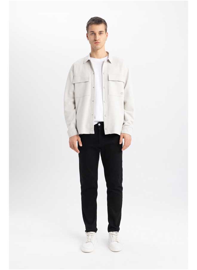 DeFacto - Man Relax Fit Woven Long Sleeve Shirt - Image 1